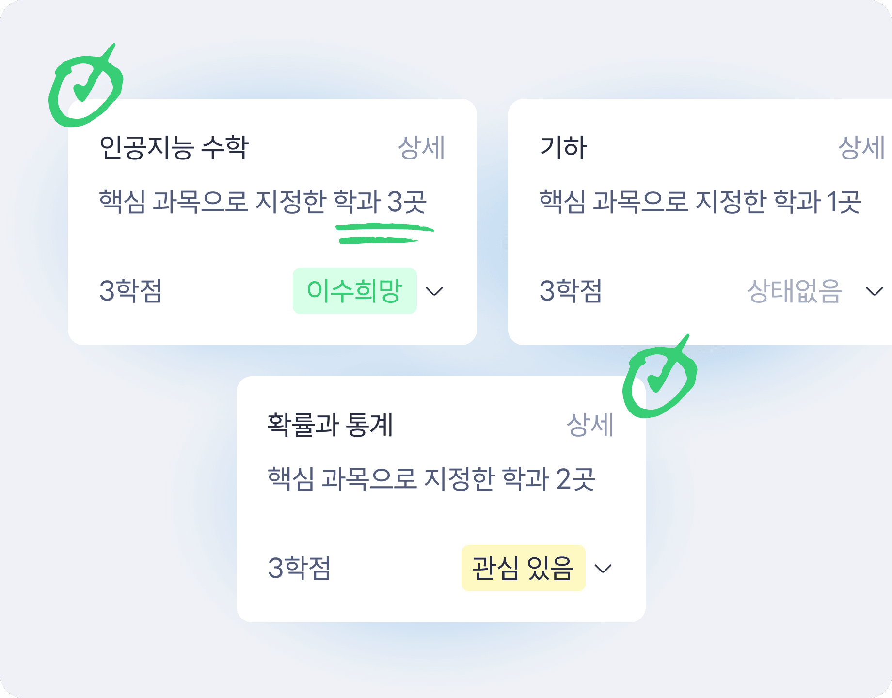 고교 학점제 플랜 기능